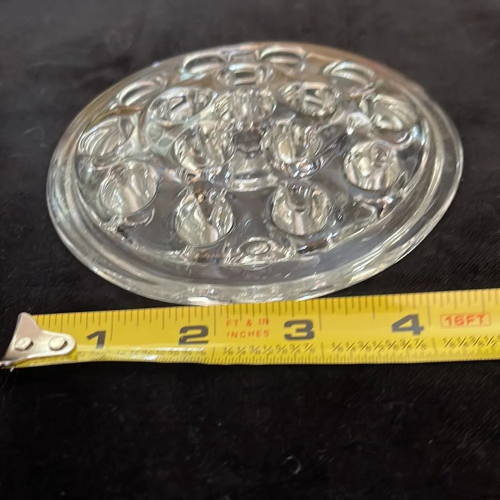 2 Vintage Glass Flower Frogs - Picture 3 of 7